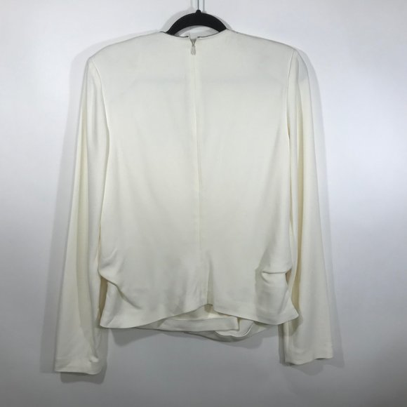 Alexander Wang Long Sleeve Crepe Zip Neck Detail Back Zip Shacket Blouse PS - Picture 8 of 8